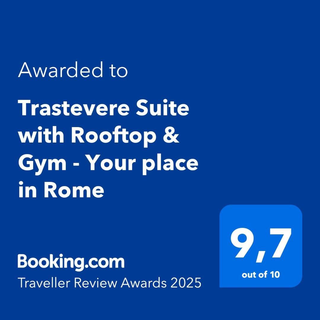 Aurealiving - Trastevere Suite With Rooftop & Gym, Your Place In Róma Kültér fotó